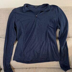 Navy Blue Long Sleeve Women's Top - size XL